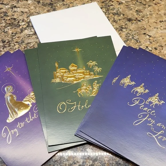 Lot of 64 Religious Christmas Cards - Picture 6 of 9